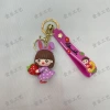 Summer fresh fruit girl keychain, exquisite girls' schoolbag small pendant, cute accessory, car key chain pendant Application Scenario